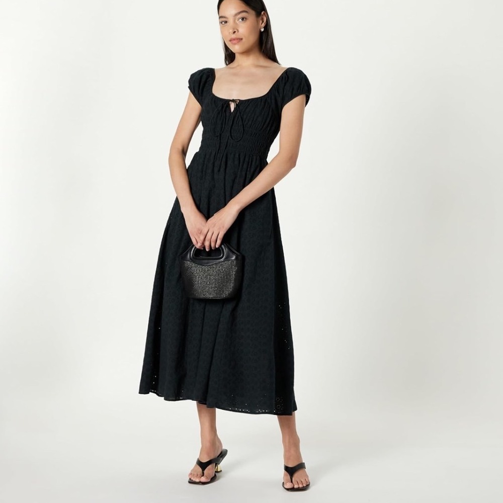 The Drop NWT Melody Cap‎ Sleeve Eyelet Dress XXS